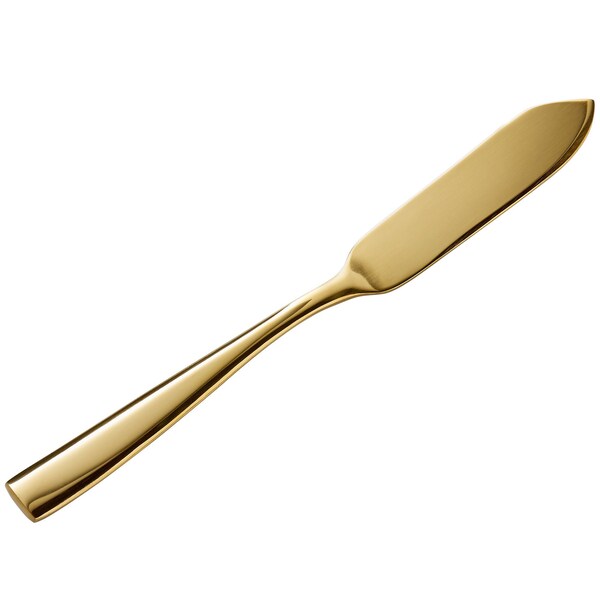 Bon Chef Manhattan, Butter Knife, Mirror Finish, 18/10, 6.63" - Gold , set of 12 S3010G - main